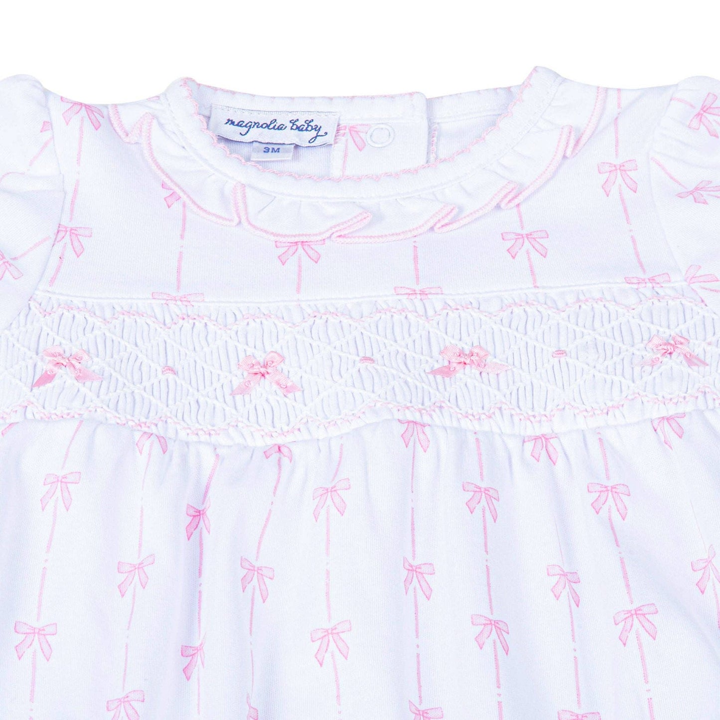 The Amelia Classic Smocked Short Sleeve Bubble