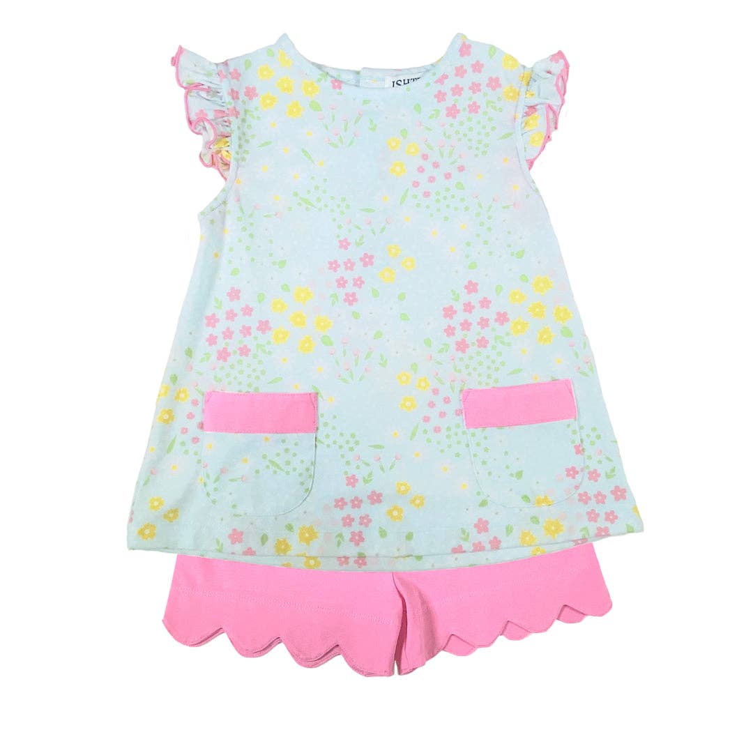 The Flower Girl's Shorts Set