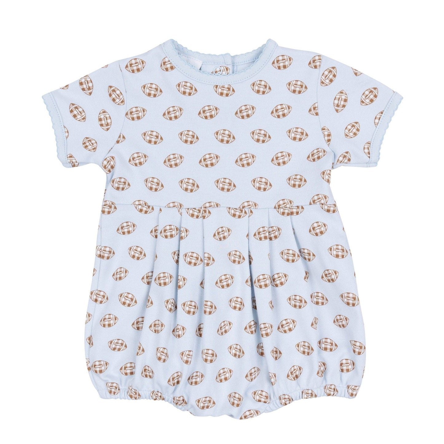 Tiny Tailgater Print Bubble - Light Blue
