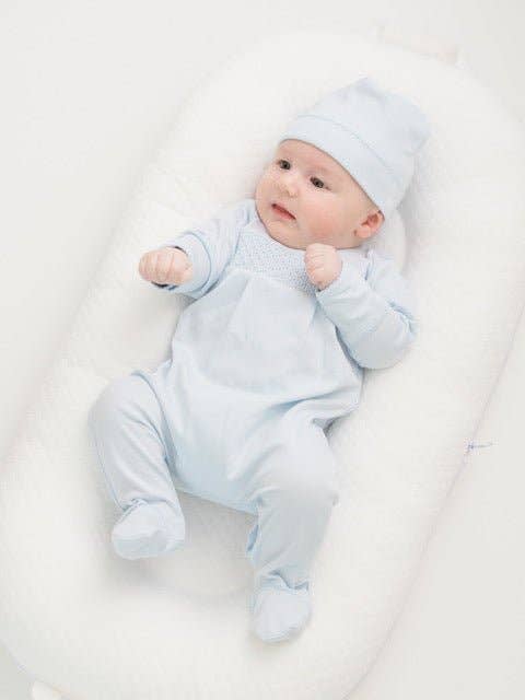 Take Me Home Smocked Footie - Boy