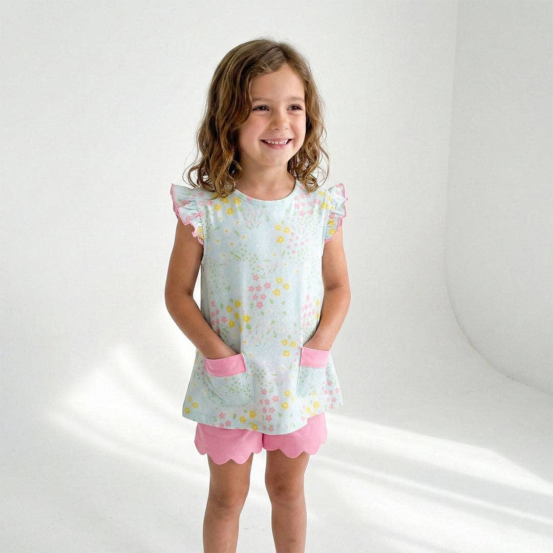 The Flower Girl's Shorts Set