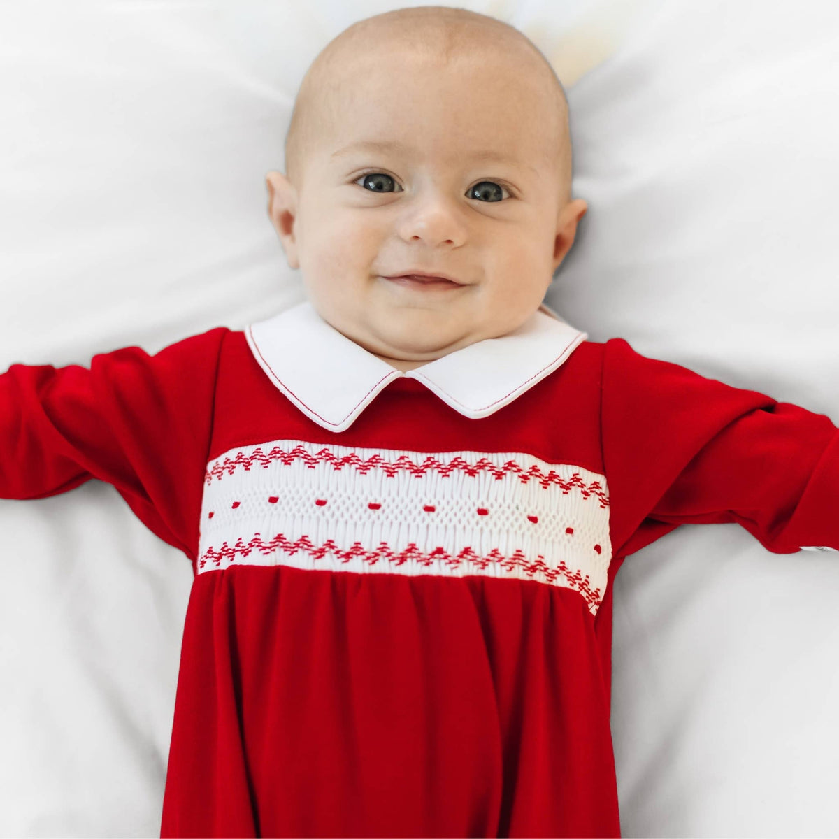 Miles Smocked Footie