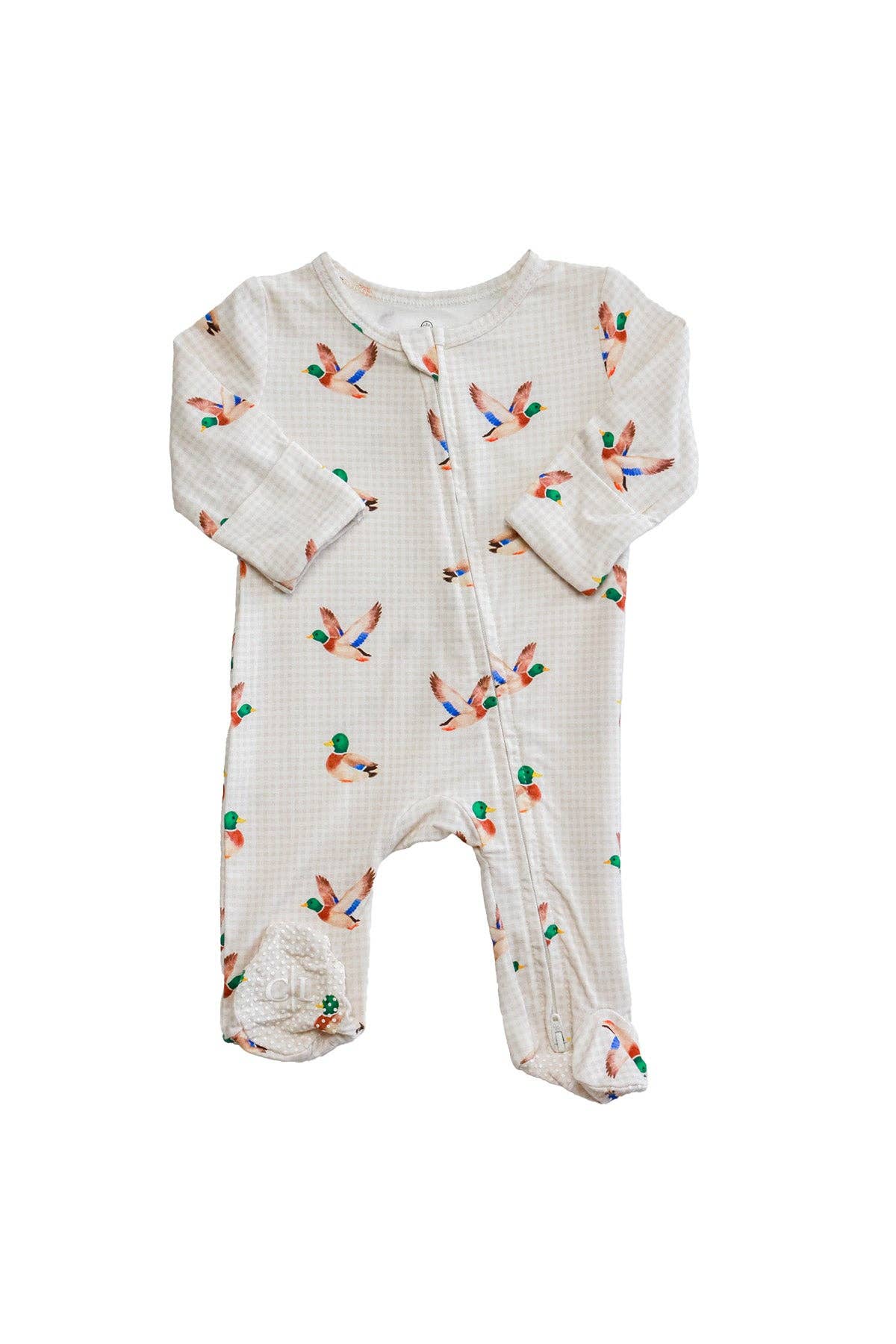 Little Mallard | Bamboo Zipper Footie
