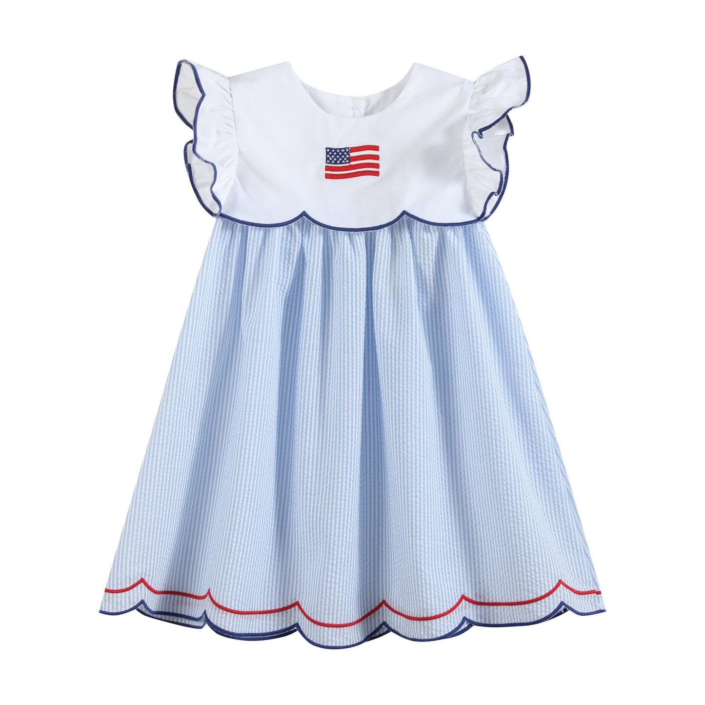 Seersucker USA Flag Dress