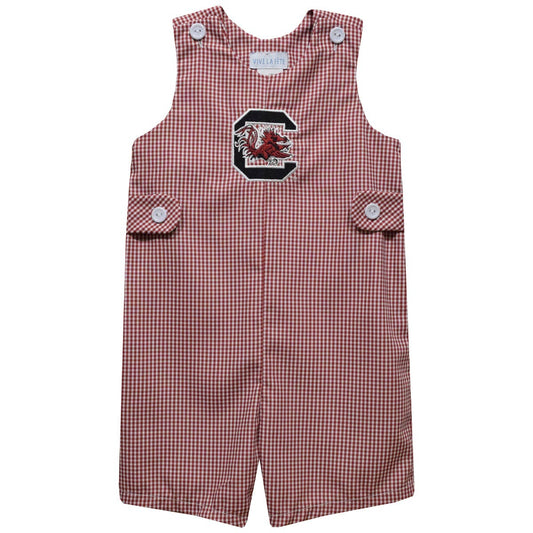 South Carolina Gamecocks Embroidered Gingham Jon Jon