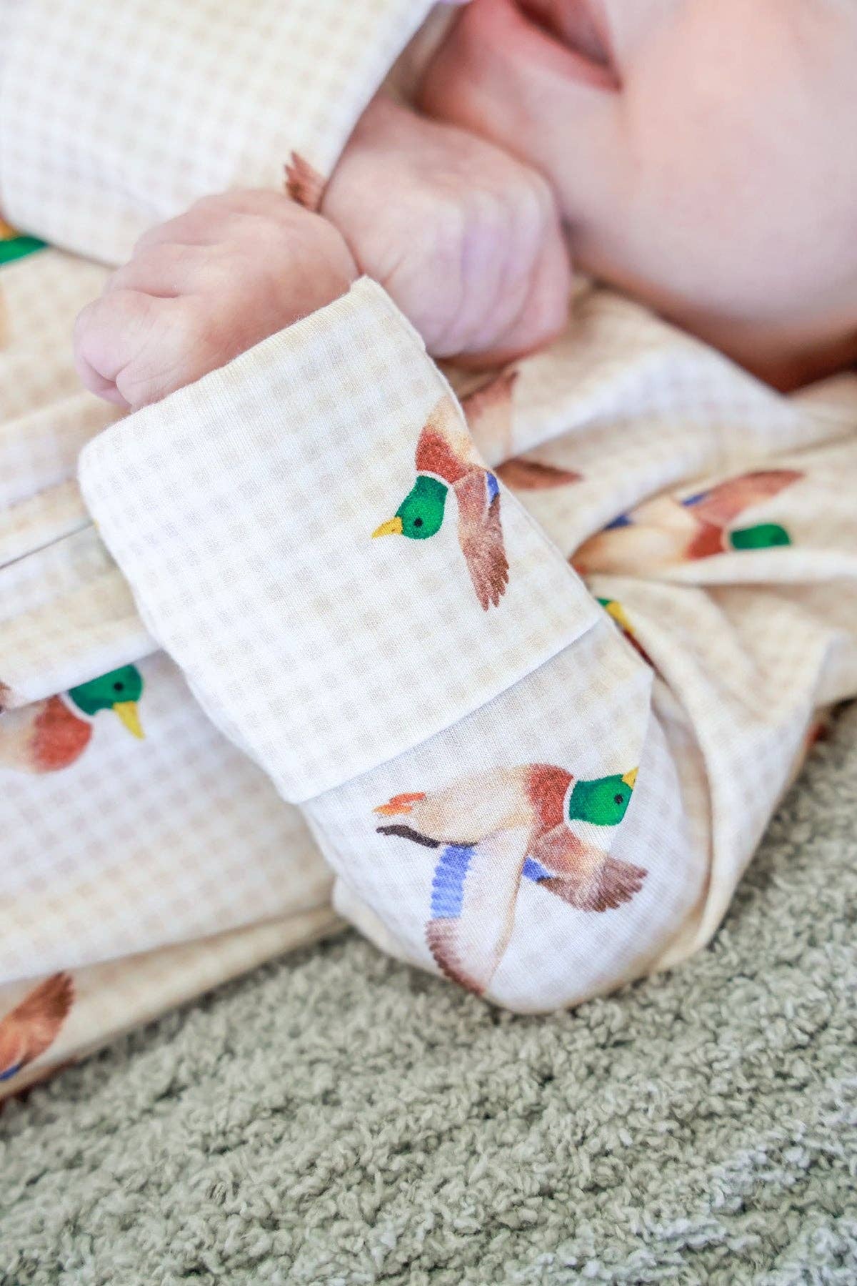 Little Mallard | Bamboo Zipper Footie