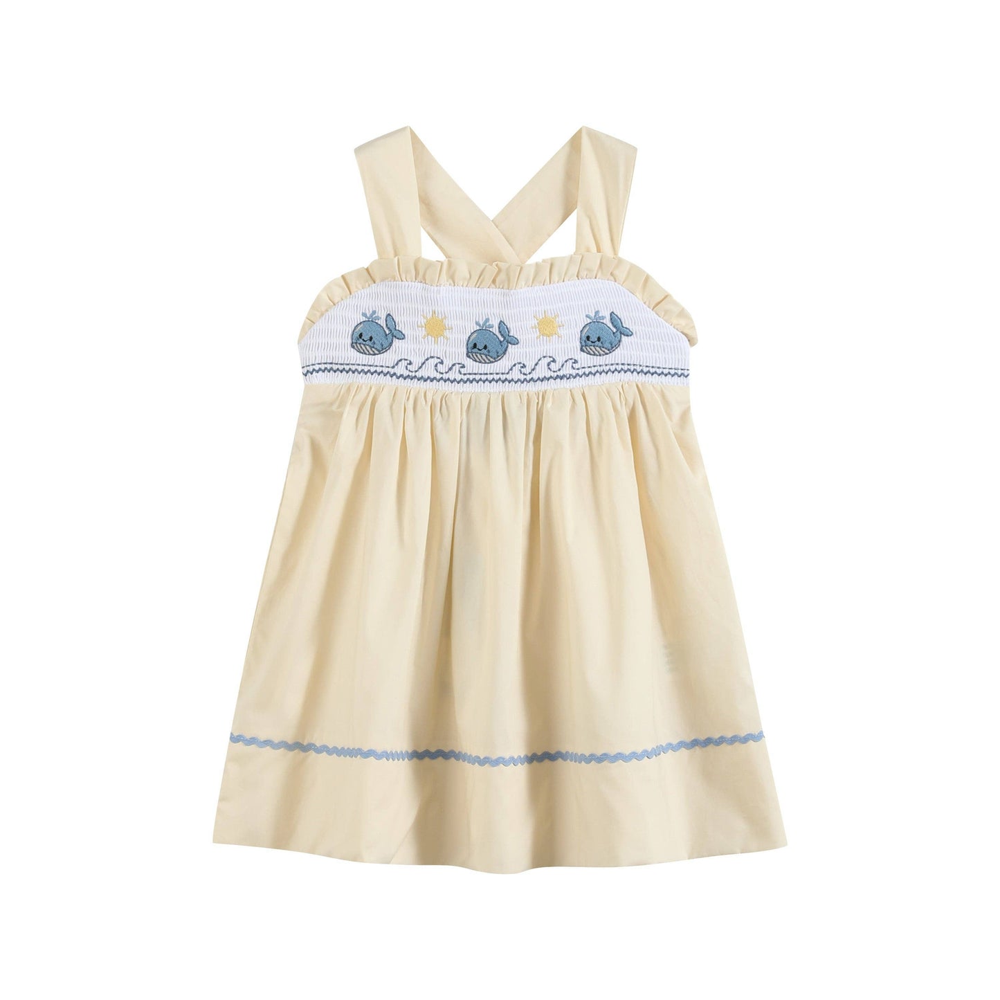 Whale Smocked Dress