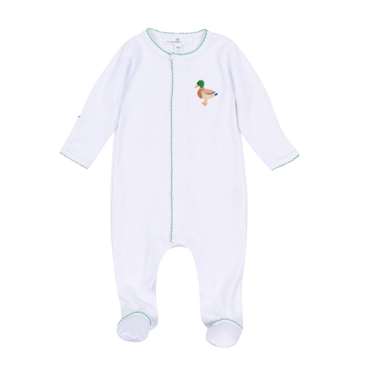 Mallard Moments Hand-Embroidered Footie