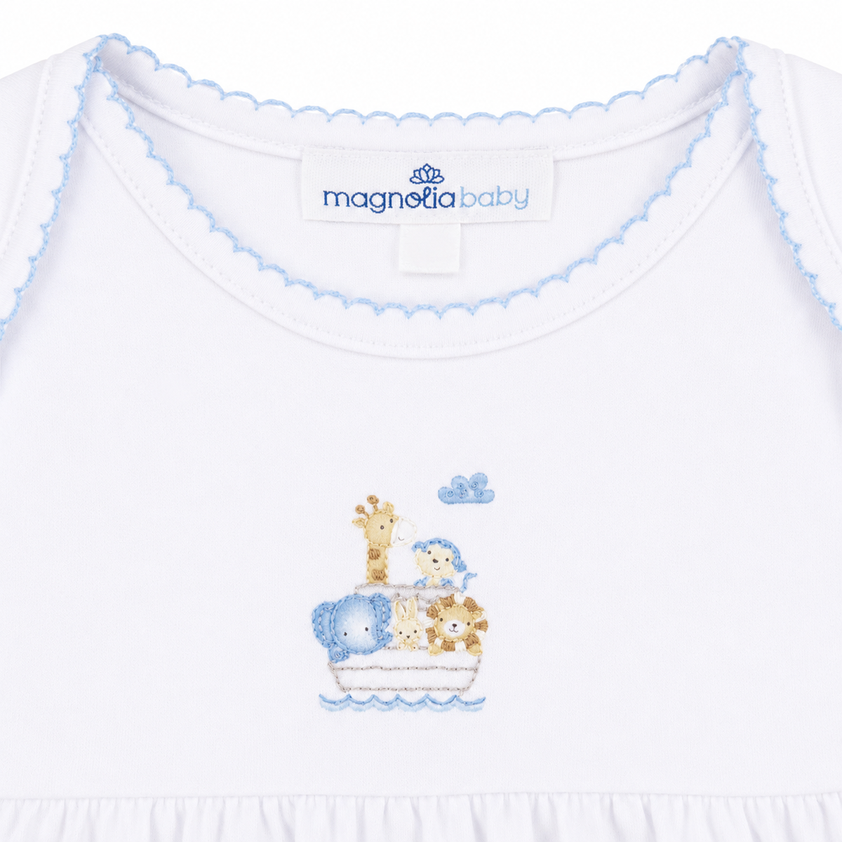 Noah's Ark light blue Embroidered Gown