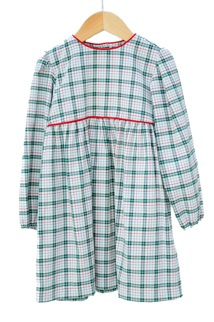 Holiday Golden Fields Plaid Annie Dress