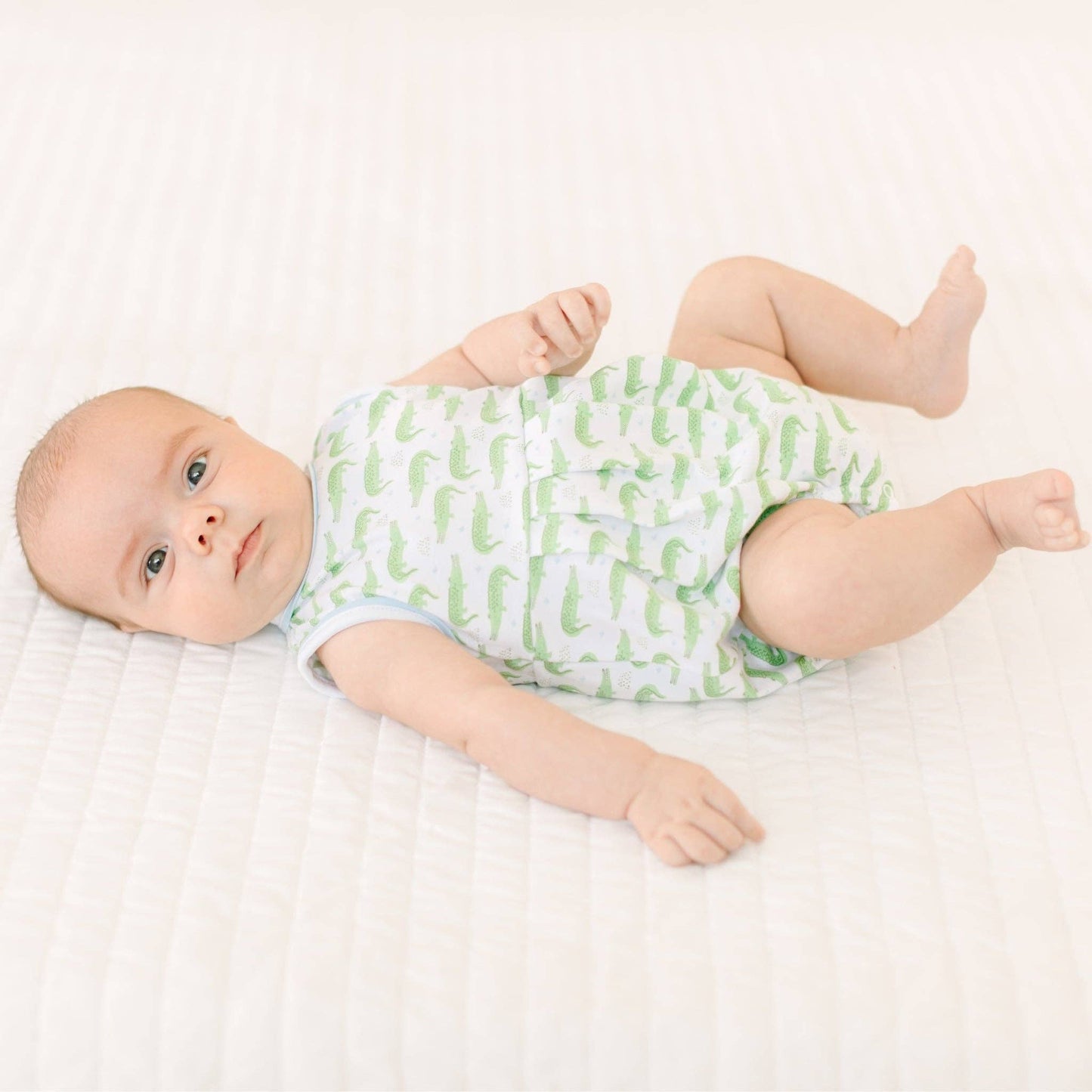 Bayou Baby Print Bubble - Light Blue