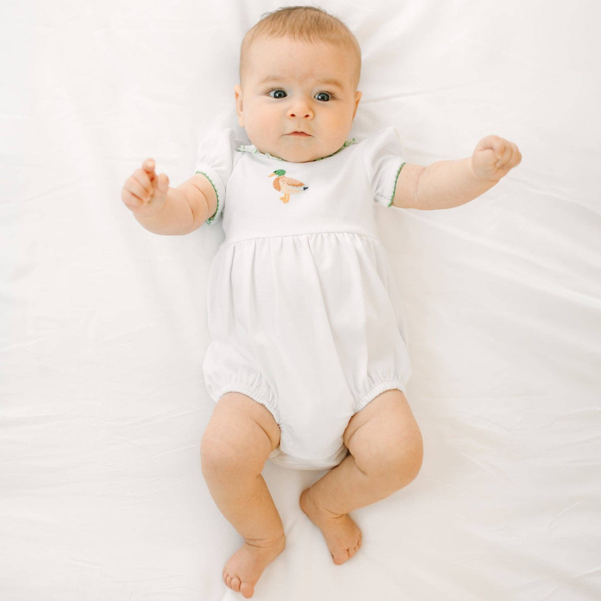 Mallard Moments Hand-Embroidered Girl Bubble