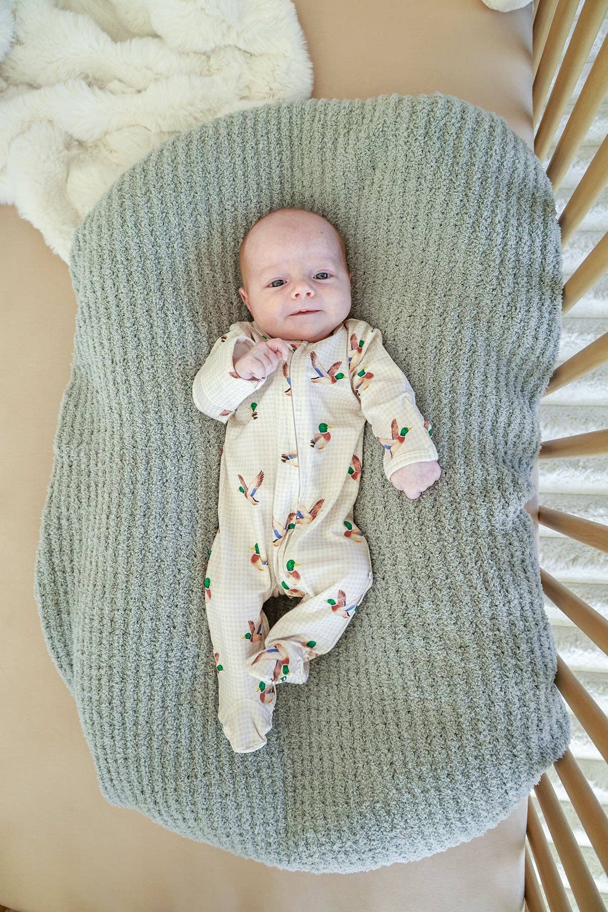 Little Mallard | Bamboo Zipper Footie