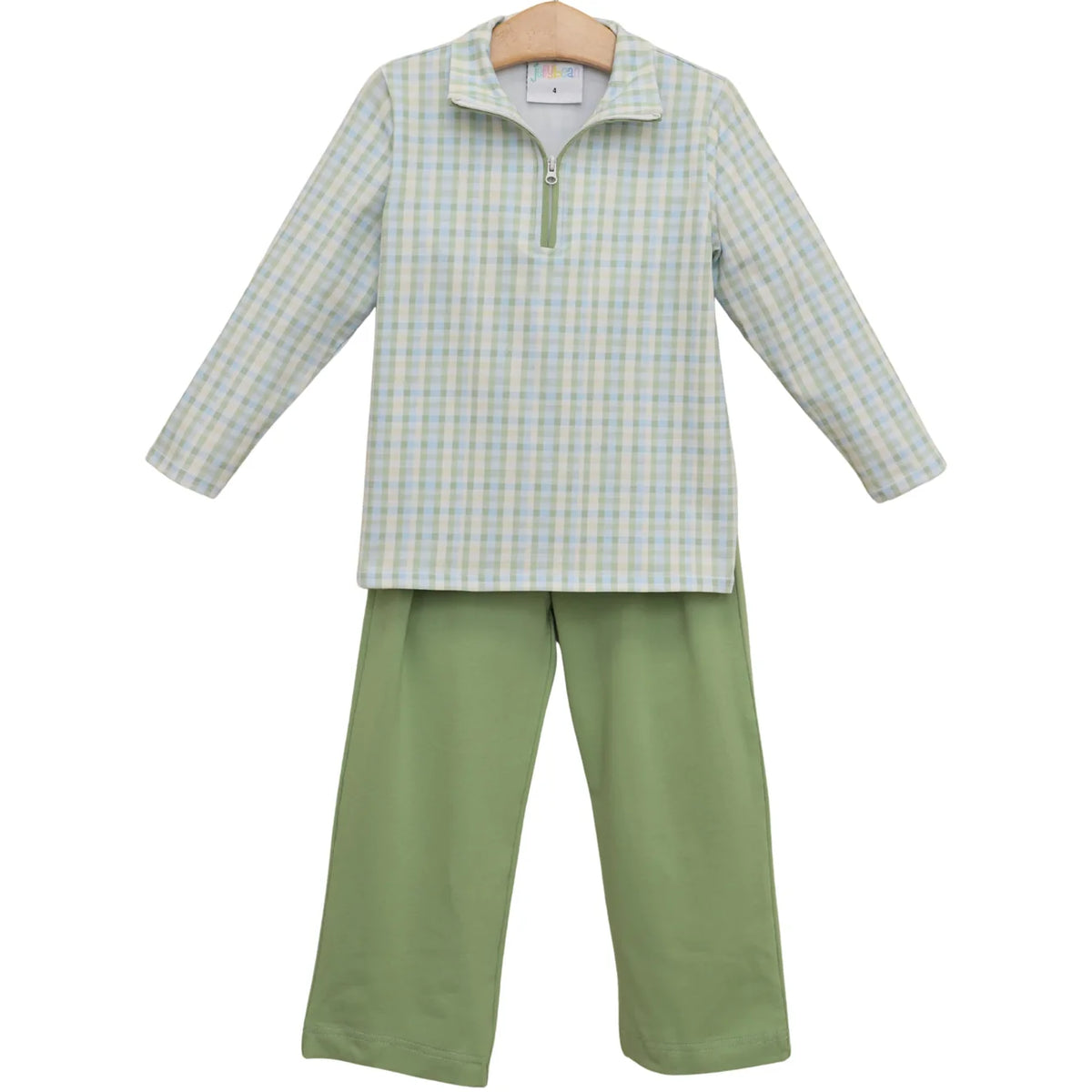 Basin Plaid Evan Pullover Pants Set