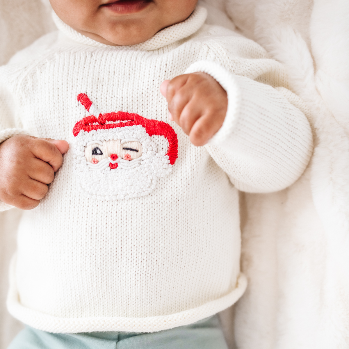 Santa's Treats Pullover Ivory Sweater
