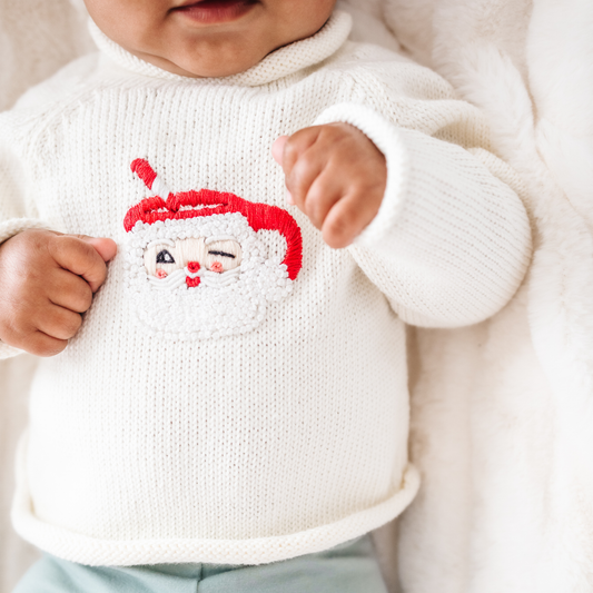 Santa's Treats Pullover Ivory Sweater