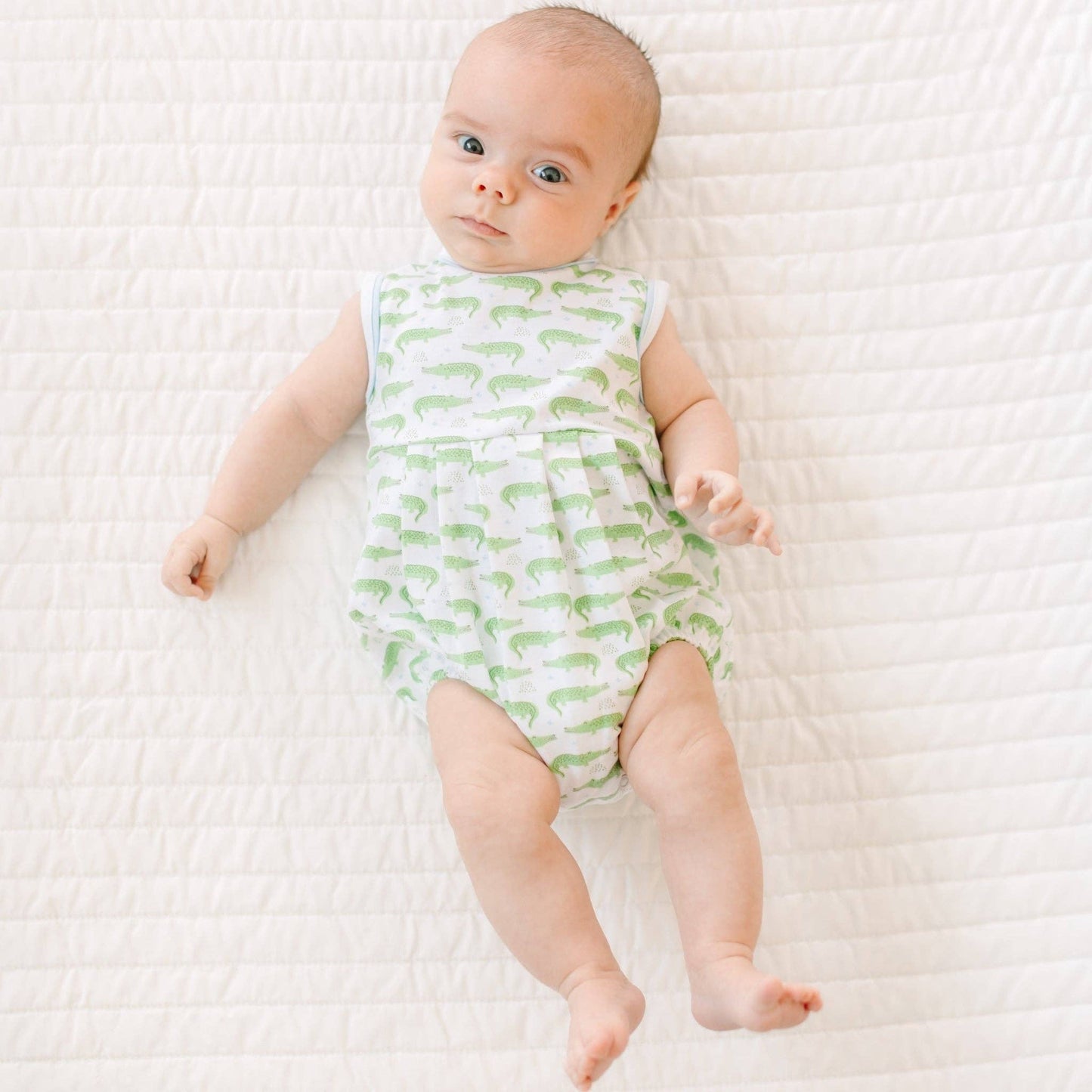 Bayou Baby Print Bubble - Light Blue