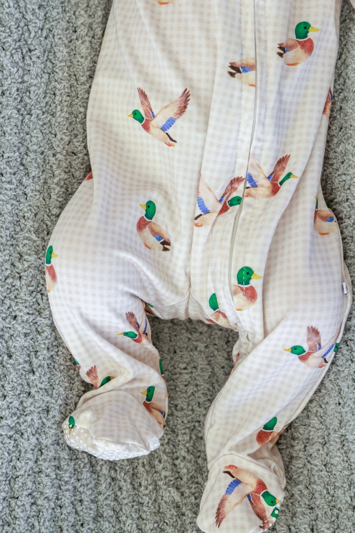 Little Mallard | Bamboo Zipper Footie