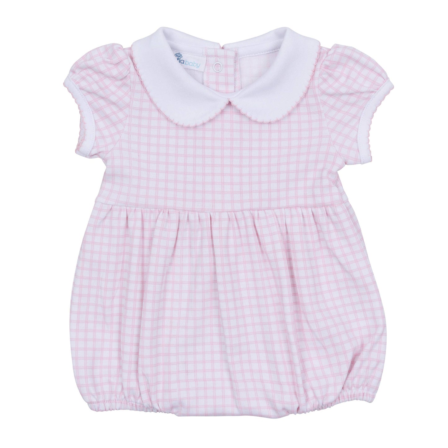 The Gingham collard Bubble - Pink