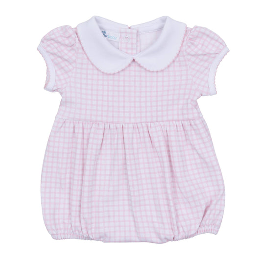The Gingham collard Bubble - Pink