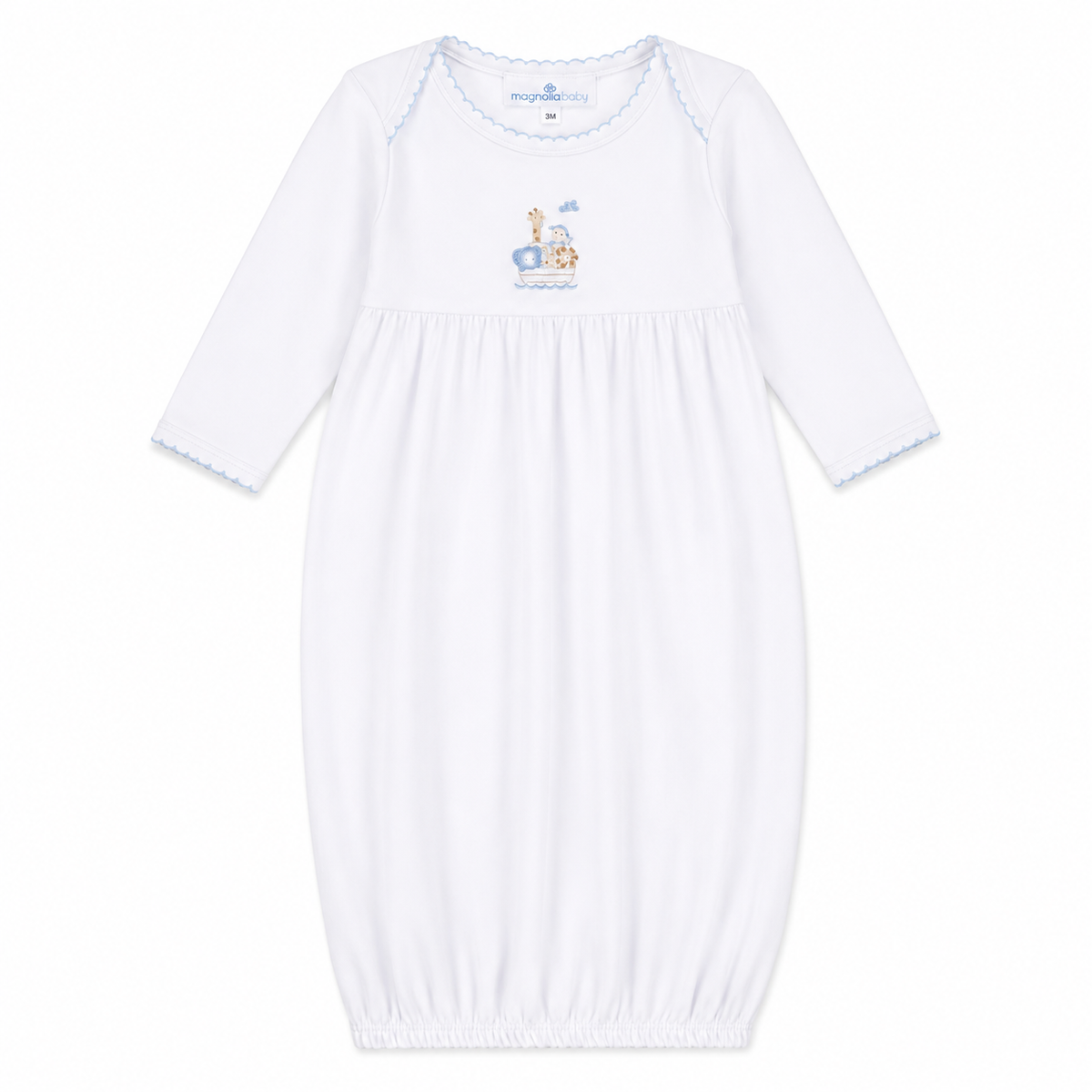 Noah's Ark light blue Embroidered Gown