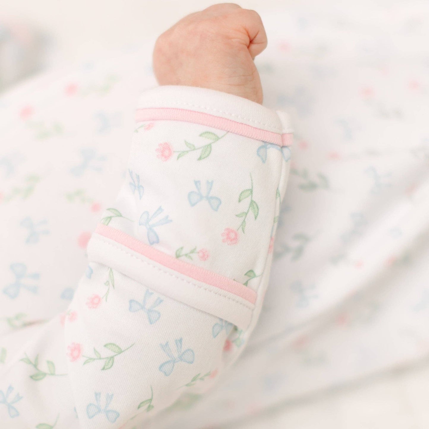 Evelyn's Print Zip Footie