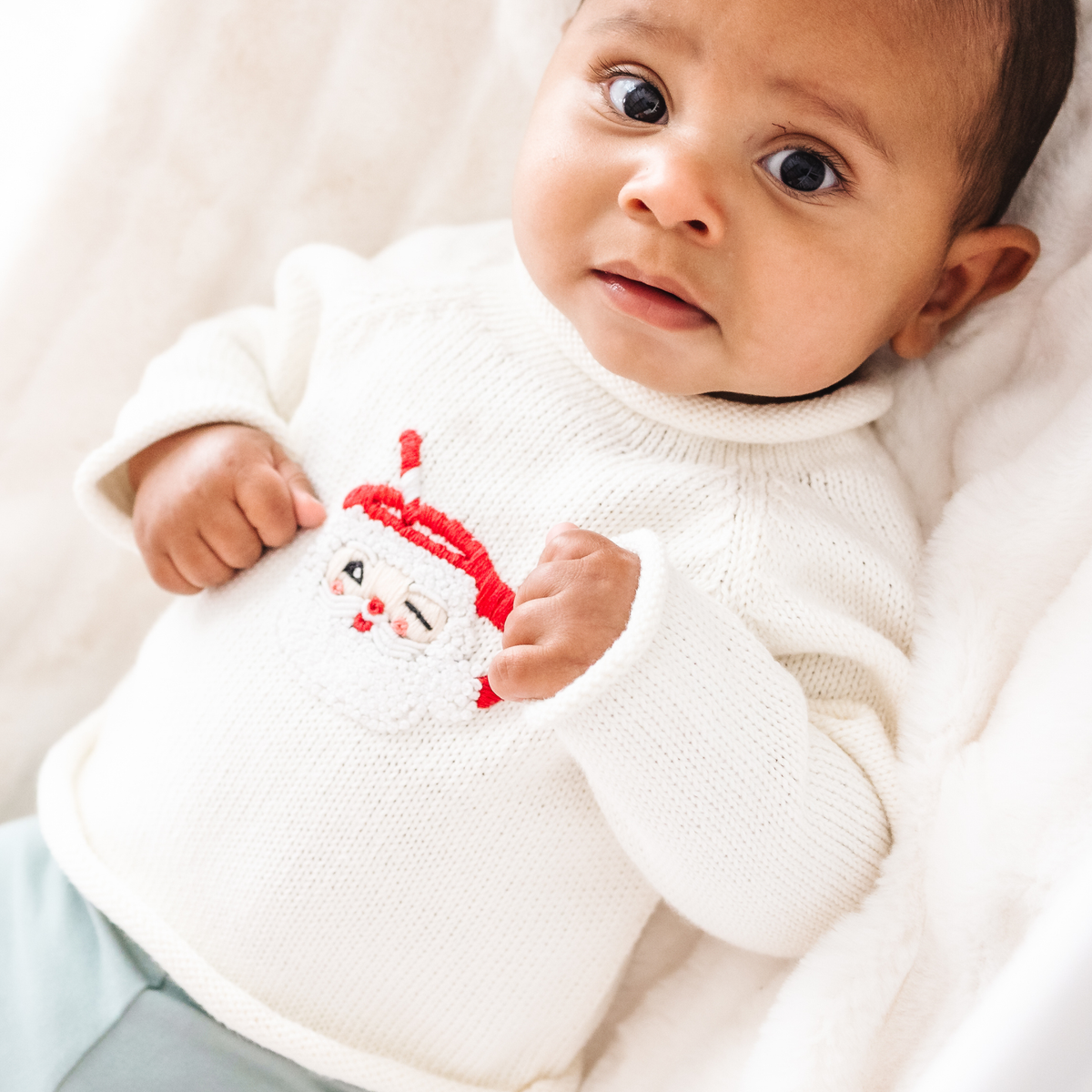 Santa's Treats Pullover Ivory Sweater